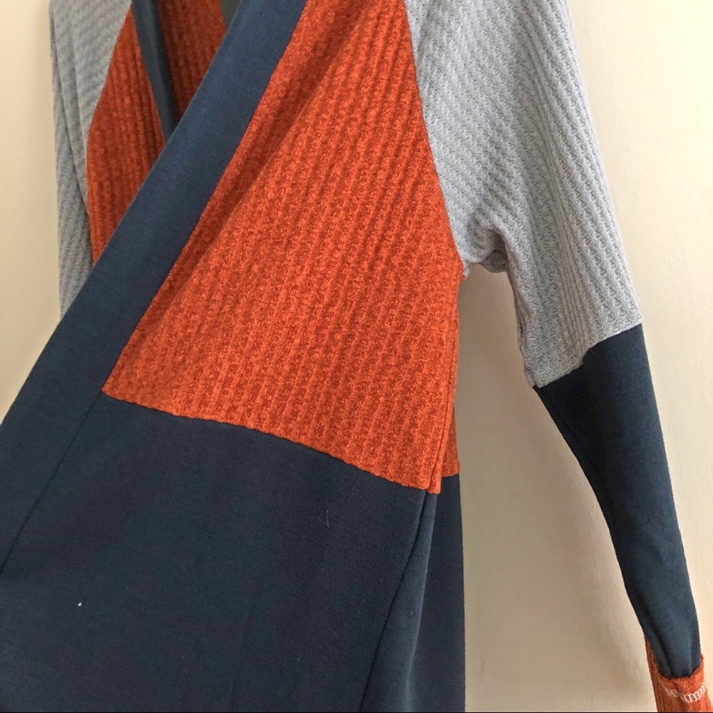 FREE AS A BIRD navy color block duster cardigan - Picture 10 of 12